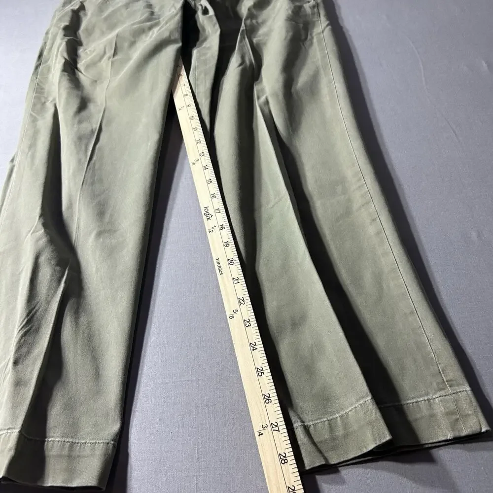 Polo Ralph Lauren Stretch Straight Fit Chino Pants Olive Green Mens Size 34x30